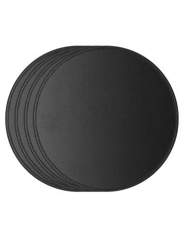 Alfombrilla de Ratón Redonda JIKIOU 4 Piezas 21.8 cm Antideslizante