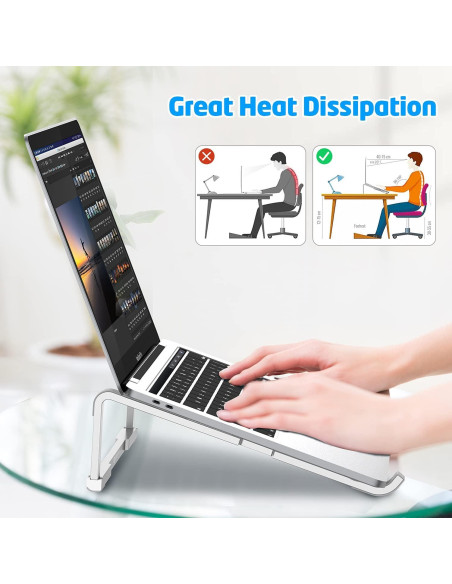 Soporte para Laptop WixGear Plegable Aluminio 10-15.6" Soporte para Laptop WixGear Plegable Aluminio 10-15.6"