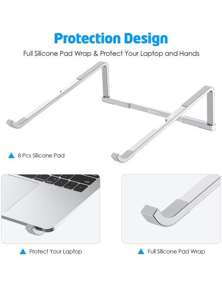 Soporte para Laptop WixGear Plegable Aluminio 10-15.6" Soporte para Laptop WixGear Plegable Aluminio 10-15.6"