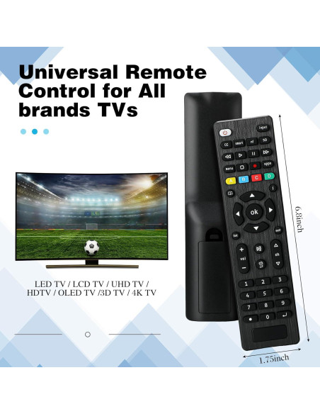 Paquete de 10 Controles Remotos Universales Saysurey para TV Paquete de 10 Controles Remotos Universales Saysurey para TV