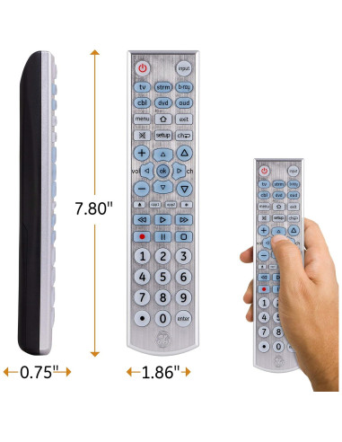 Control Remoto Universal GE 6 Dispositivos Retroiluminado