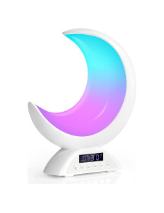 Reloj Despertador Lámpara Lunar BRNEWO K6 RGB Táctil