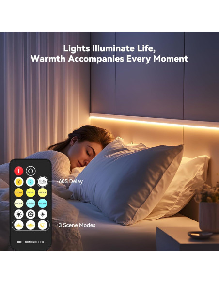 Tira LED COB PAUTIX 5m Regulable 2700K-6500K Control Remoto Tira LED COB PAUTIX 5m Regulable 2700K-6500K Control Remoto