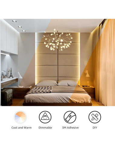 Tira LED Lepro 5m Regulable Blanco Ajustable 300 LEDs 12V