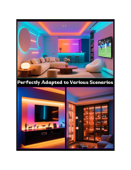 Tira LED RGB 48 LEDs StoneBanks con control remoto y APP Tira LED RGB 48 LEDs StoneBanks con control remoto y APP