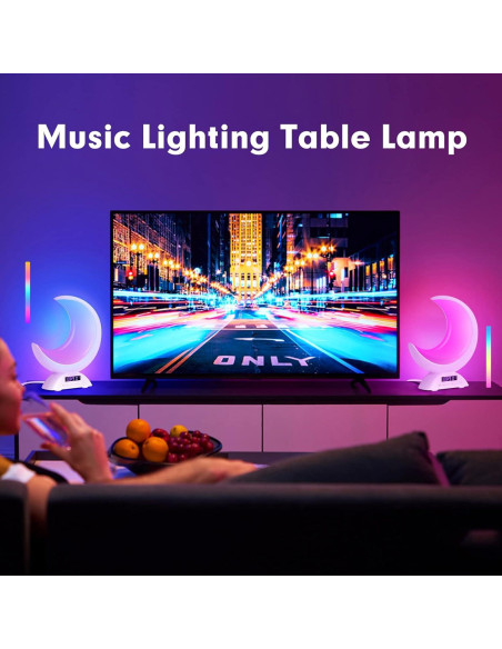 Reloj Despertador Lámpara Lunar BRNEWO K6 RGB Táctil Reloj Despertador Lámpara Lunar BRNEWO K6 RGB Táctil