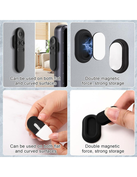 Soporte Magnético para Control Remoto Shimeyao 12 Piezas Negro Soporte Magnético para Control Remoto Shimeyao 12 Piezas Negro