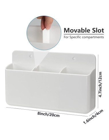 Soporte de Control Remoto de Pared Kulusion Blanco 3 Ranuras