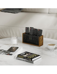 Soporte de Control Remoto YINMIT Marrón Montado en Pared 20.4x6.3x9.9cm 2