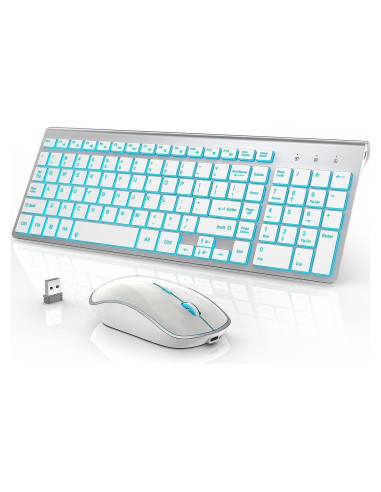 Combo Teclado y Ratón Inalámbrico J JOYACCESS Retroiluminado
