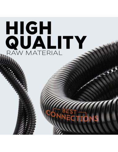 Paquete de 3 Tubos Convolutos Flex-Guard 6.1 m Negro
