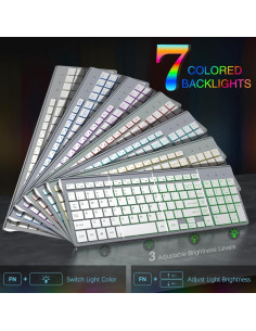 Combo Teclado y Ratón Inalámbrico J JOYACCESS Retroiluminado 2