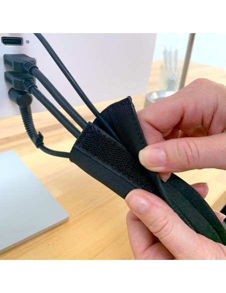 Mangas de Cable Wrap-It Storage 48cm x 11.4cm (2-Pack) Negro Mangas de Cable Wrap-It Storage 48cm x 11.4cm (2-Pack) Negro