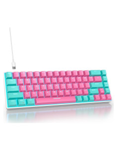 Teclado Mecánico SURMEN 65% Rosa Retroiluminado PBT