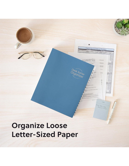 Organizador de Escritorio Smead Expandible A-Z Azul 20 Divisores Organizador de Escritorio Smead Expandible A-Z Azul 20 Divisores