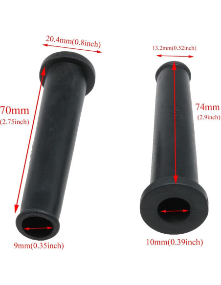 Manga de Cable Protector PVC 8PCS Meuey Lyot 72.5mm Negro Manga de Cable Protector PVC 8PCS Meuey Lyot 72.5mm Negro