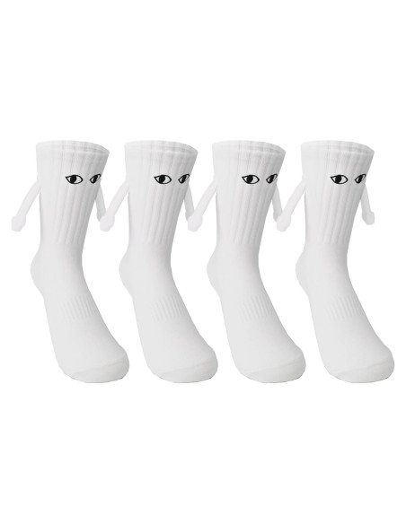 Calcetines Magnéticos Keauexp con Ojos Bordados 2 Pares Calcetines Magnéticos Keauexp con Ojos Bordados 2 Pares
