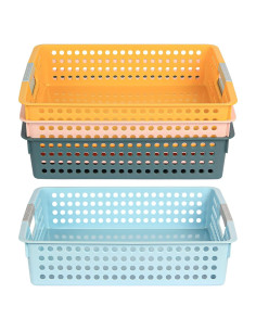 Bandejas de Almacenamiento DLUCKY 4Pcs para Aula y Oficina