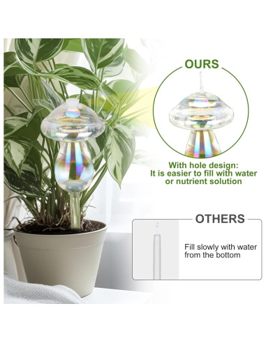 Esferas de Riego Automático de Vidrio Laawe 2PCS 150ml