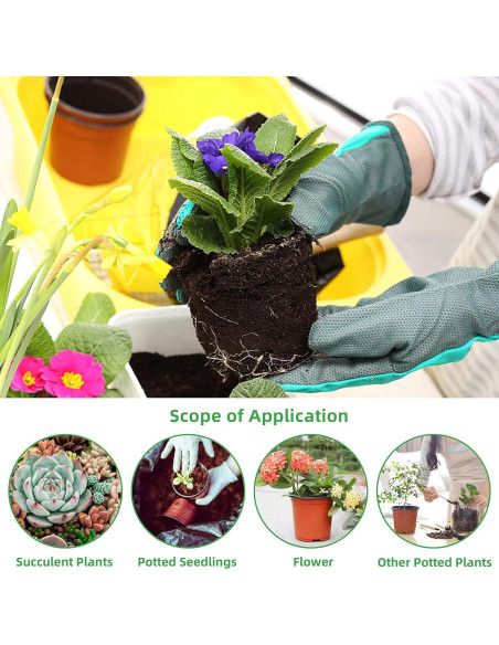 Macetas de Plástico TDHDIKE 4" para Vivero - 100pcs con Etiquetas Macetas de Plástico TDHDIKE 4" para Vivero - 100pcs con Etiquetas