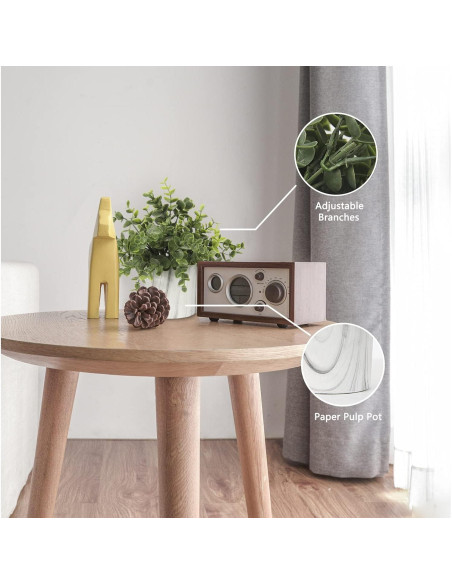 Planta Artificial Eucalipto Hollyone en Maceta de Papel 22.9 cm Planta Artificial Eucalipto Hollyone en Maceta de Papel 22.9 cm