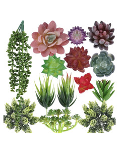 CEWOR 14pcs Suculentas Artificiales Realistas para Decoración