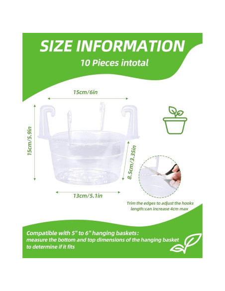 Bandejas de Goteo KOROI 10 Piezas 19.8 cm Plástico Transparente Bandejas de Goteo KOROI 10 Piezas 19.8 cm Plástico Transparente