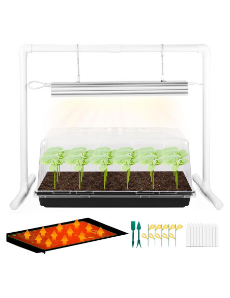 Kit de Inicio de Semillas Hugbow con Luz LED y Almohadilla Térmica Kit de Inicio de Semillas Hugbow con Luz LED y Almohadilla Térmica