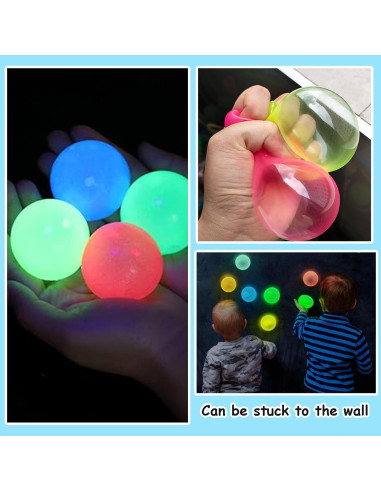 Pelotas Luminiscentes DLAIUSMALL Antiestrés 4 Pcs