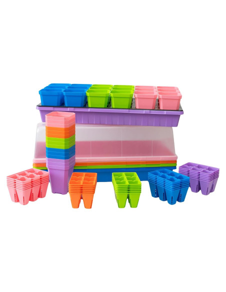 Kit de Inicio de Semillas Bootstrap Farmer Multicolor con Domos Kit de Inicio de Semillas Bootstrap Farmer Multicolor con Domos