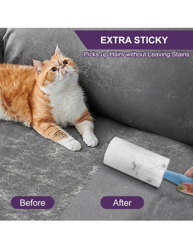Rodillos Adhesivos para Pelo de Mascota VweRerk - 6 Recargas, 660 Hojas