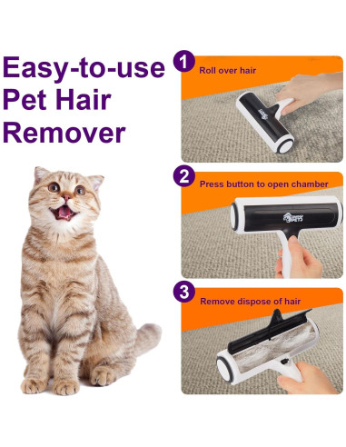 Removedor de Pelo de Mascotas Ownpets, Rodillo Reutilizable 19.5cm