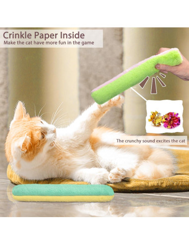 Juguetes para Gato Retro Shaw - Almohadas Rellenables 3 Pcs