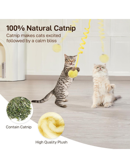 Juguetes colgantes para gatos Potaroma 3 piezas con catnip Juguetes colgantes para gatos Potaroma 3 piezas con catnip
