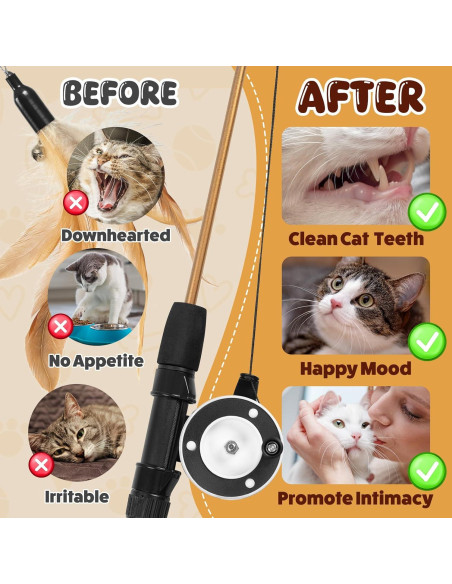 Juguetes para Gatos Jieffifa - Varita Ajustable con Plumas Juguetes para Gatos Jieffifa - Varita Ajustable con Plumas