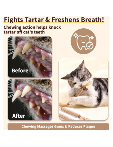 Paquete de 6 Juguetes Masticables COSOWO para Gatos Amarillo