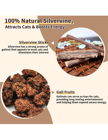 Paquete de 6 Juguetes Masticables COSOWO para Gatos Amarillo