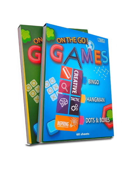Juego Portátil de Actividades 2 Pads 120 Hojas GRANDLMOON Juego Portátil de Actividades 2 Pads 120 Hojas GRANDLMOON