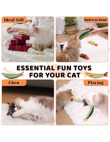 Paquete de Juguetes para Gatos OwletWishes - 4 Piezas Interactivas