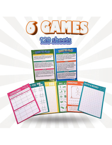 Juego Portátil de Actividades 2 Pads 120 Hojas GRANDLMOON