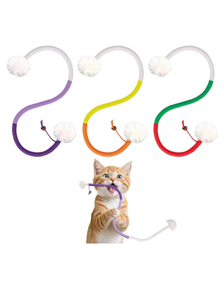 Juguetes Masticables para Gatos SEVENKA - 3 Pcs de 70cm Juguetes Masticables para Gatos SEVENKA - 3 Pcs de 70cm