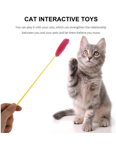 5 Juguetes Interactivos de Pluche para Gatos TEHAUX 37.5cm