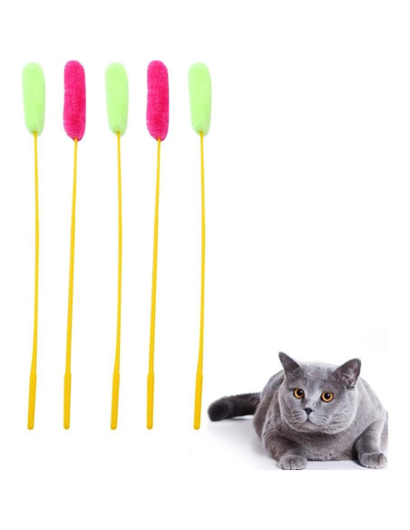 5 Juguetes Interactivos de Pluche para Gatos TEHAUX 37.5cm 5 Juguetes Interactivos de Pluche para Gatos TEHAUX 37.5cm