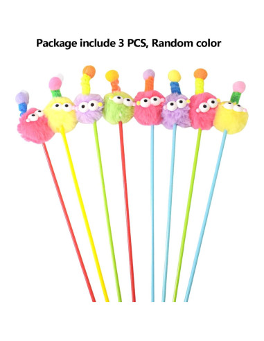 Varitas para Gatos IUHKBH 3 PCS Juguetes Interactivos 35.8 cm