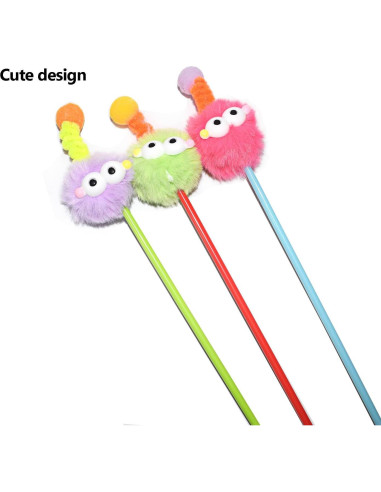 Varitas para Gatos IUHKBH 3 PCS Juguetes Interactivos 35.8 cm