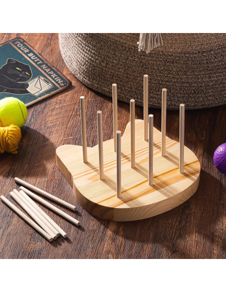 15 Palos de Madera Natural para Gatos con Base VioraWhite 15 Palos de Madera Natural para Gatos con Base VioraWhite