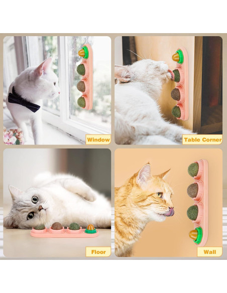 Paquete de 4 Pelotas de Hierba Gatera SINROBO - Juguetes Comestibles Paquete de 4 Pelotas de Hierba Gatera SINROBO - Juguetes Comestibles