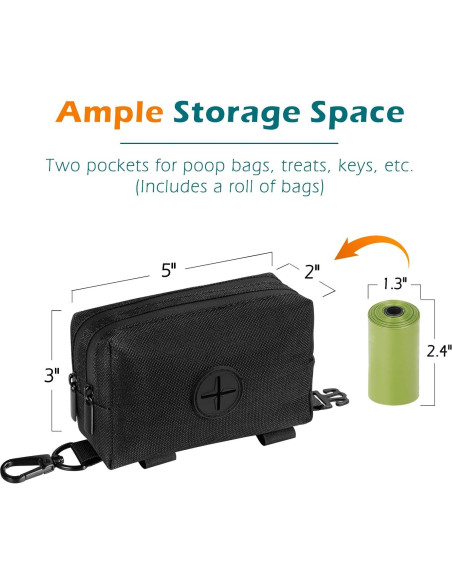 Dispensador de bolsas de excremento para perros PetBonus Negro Dispensador de bolsas de excremento para perros PetBonus Negro