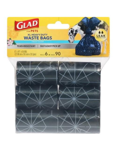 Bolsas de Desechos para Perros Glad for Pets 90 Unidades Aroma Fresco