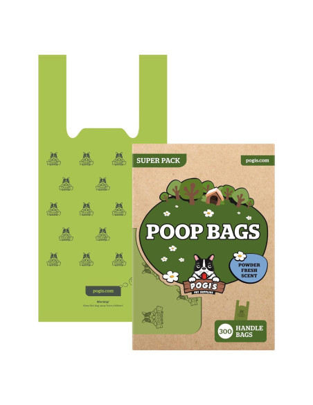 Bolsas de Poop para Perros Pogi - Extra Gruesas 300 Unidades Bolsas de Poop para Perros Pogi - Extra Gruesas 300 Unidades